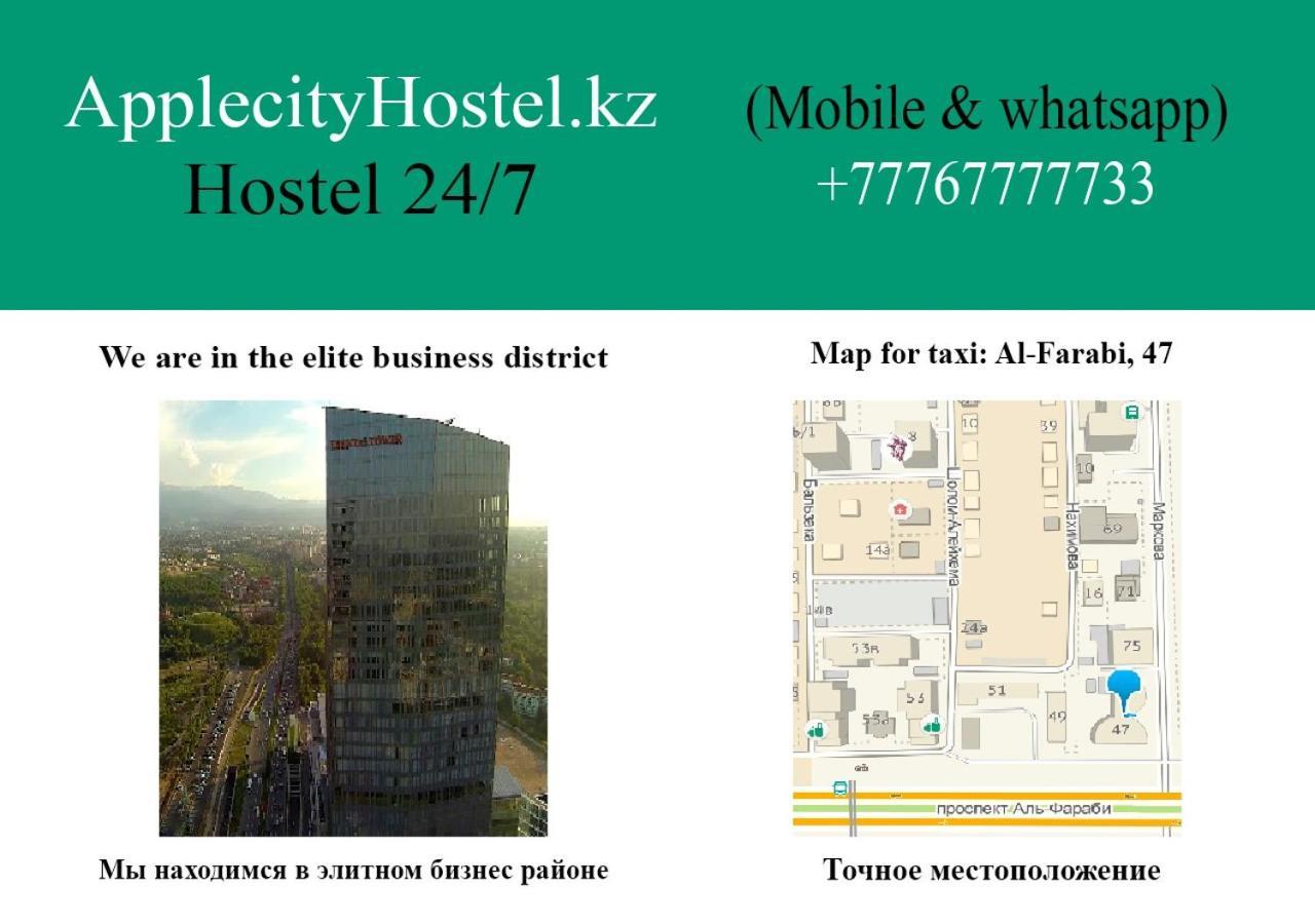 Apple City Hostel Almatý Exterior foto